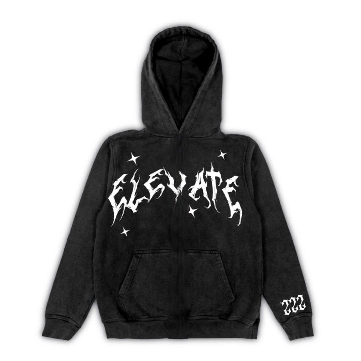 ONYX DISTRESSED HOODIE